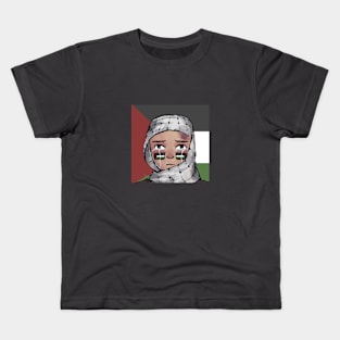 Free Palestine Illustration Kids T-Shirt